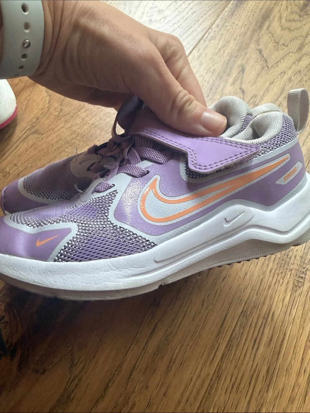 Nike Kids Lavender and Peach Athletic Sneakers